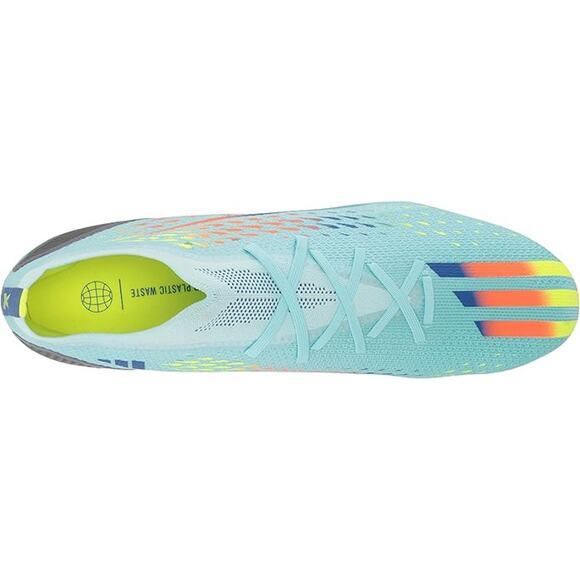 NWT adidas Unisex X Speedportal.2 Firm Ground Soccer Shoe,Aqua/Solar Red/Blue-5 - Picture 3 of 5